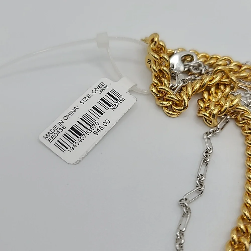 Madewell Mixed Metal Chain Necklace Set - Picture 6 of 6